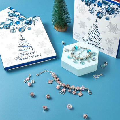 Adventskalender Mädchen 2026 Schmuck DIY-Charms Armband Set