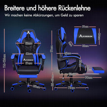 Ergonomischer Gaming-Stuhl mit Fußstütze und