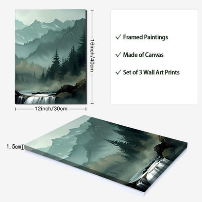 3-teiliges Leinwandbild: Wald & Natur, Modernes Wandbild