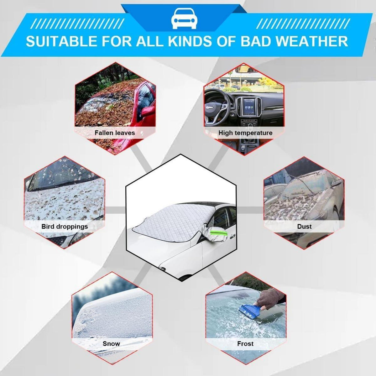 Auto Frontscheibenabdeckung Winter Schnee Eis Frost Schutz