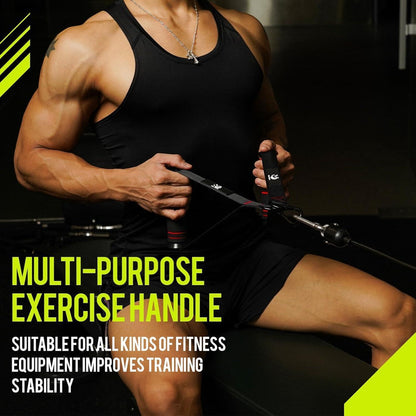 Fitness Griff Set für Kabelzug & Widerstandsbänder | 2 Stück | Noir Rouge