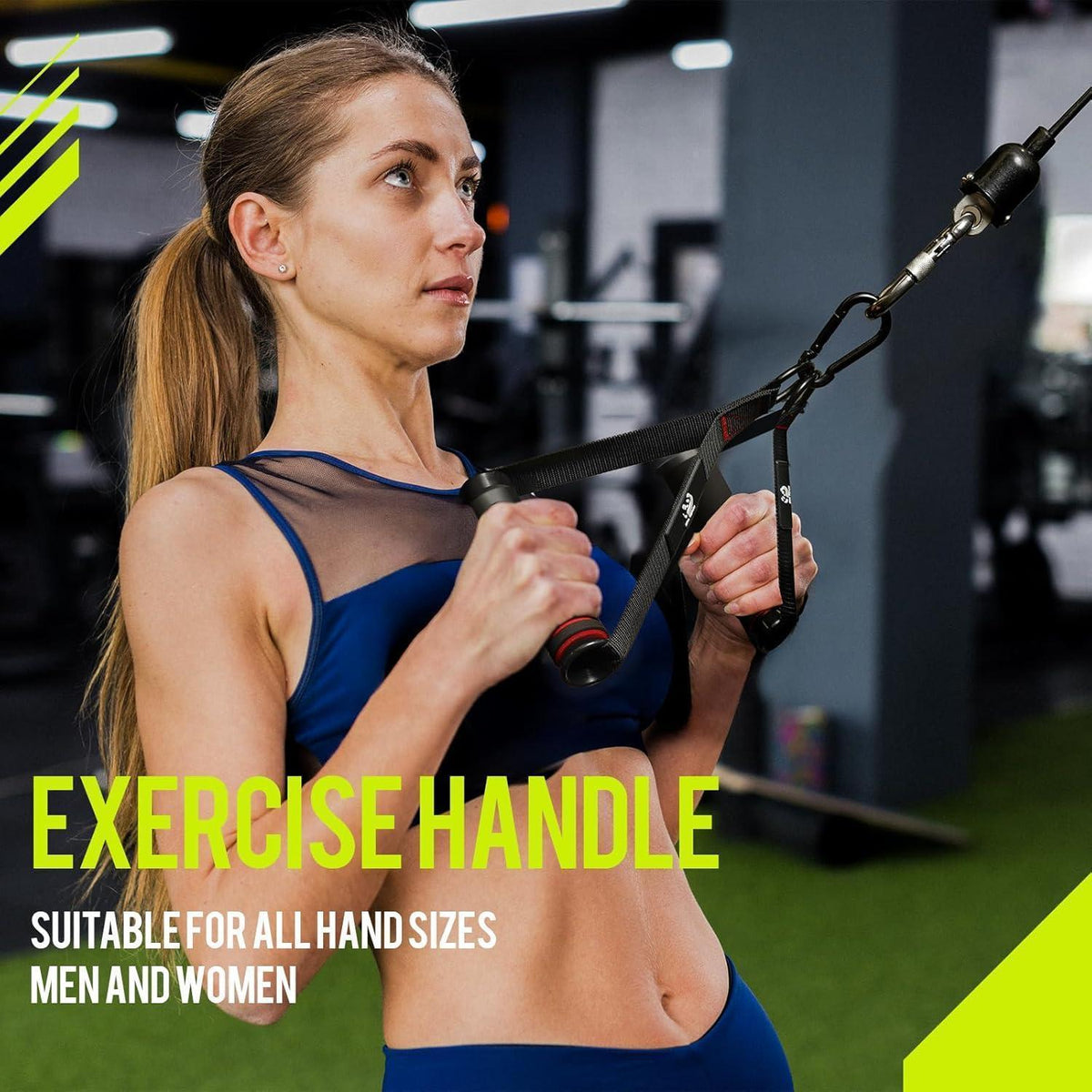 Fitness Griff Set für Kabelzug & Widerstandsbänder | 2 Stück | Noir Rouge