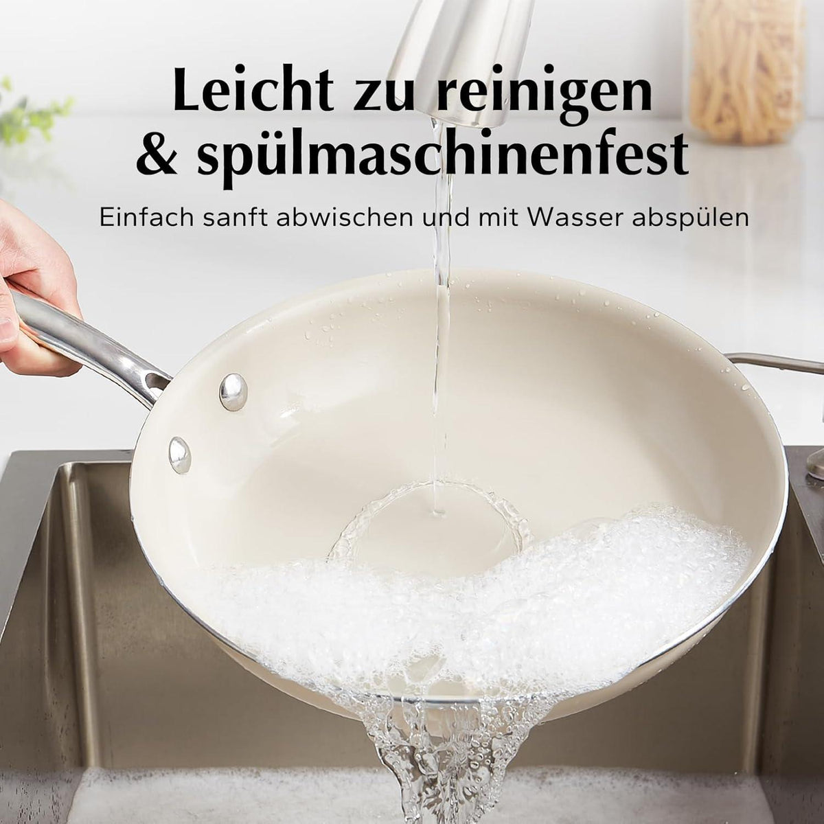 Redchef Keramik Pfanne Induktion 20cm Antihaftbeschichtung Edelstahlgriff