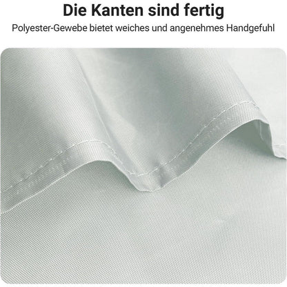 Duschvorhang 240x200cm Grau Polyester Antischimmel