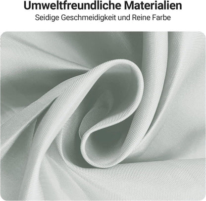 Lerores Duschvorhang Grau 240x200cm Antischimmel Wasserabweisend Textil