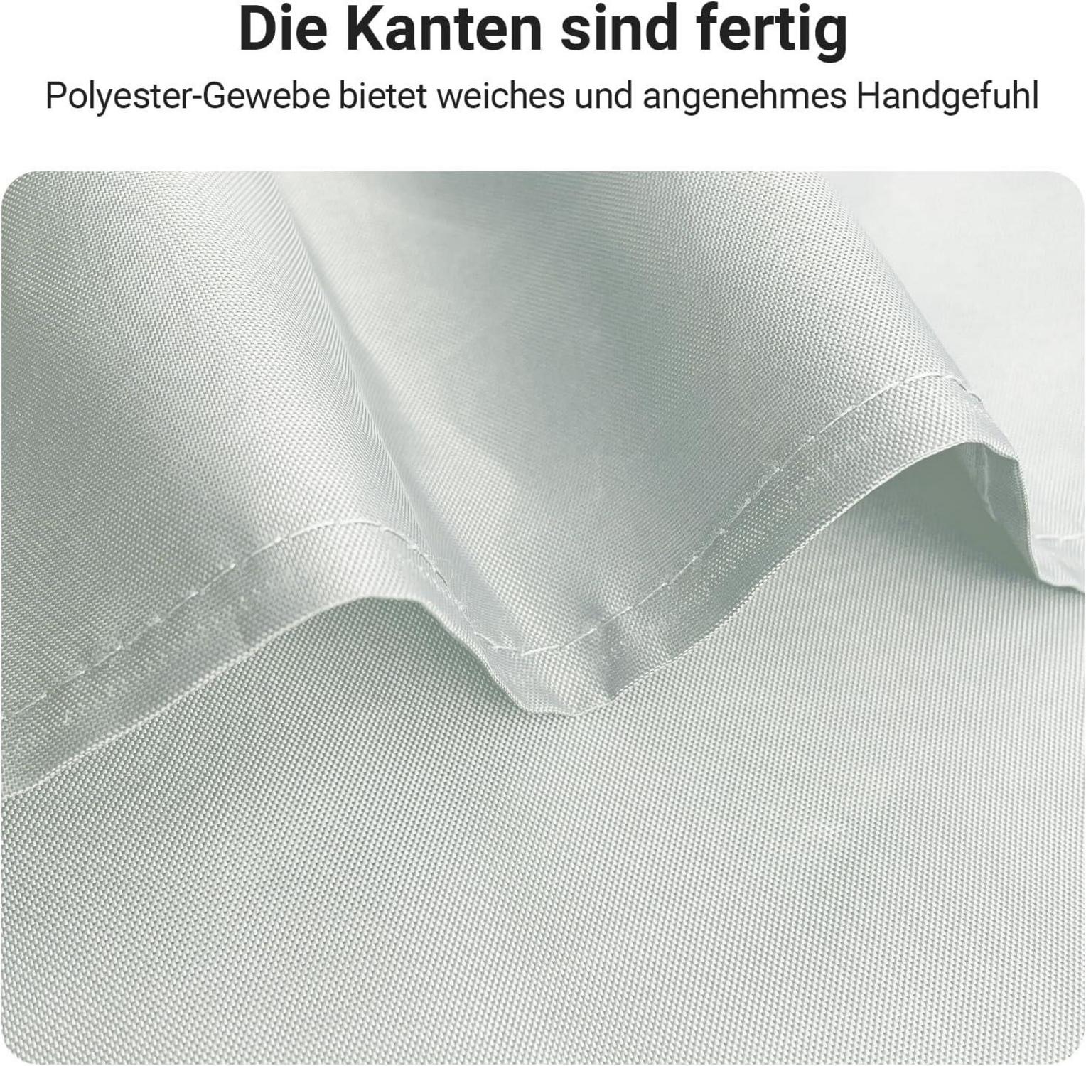 Duschvorhang 280x200cm Grau Antischimmel Wasserabweisend Polyester