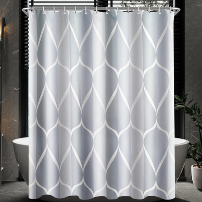 Duschvorhang Water Droplets, 300x200cm, Wasserdicht, Waschbar, Polyester Stoff