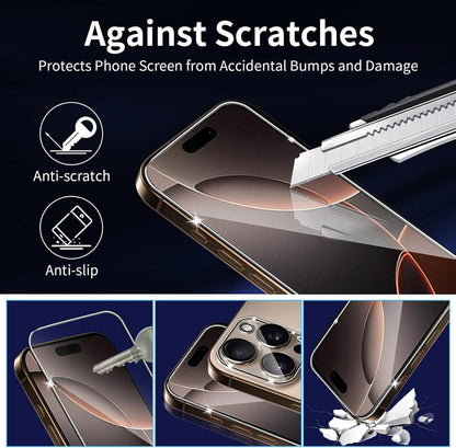 Schutzfolie für iPhone 16 Pro Max, Panzerglas mit