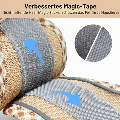 Hundegeschirr Ausbruchssicher mit Leine – Atmungsaktiv & Reflektierend Braun-Beige M