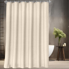 Duschvorhang 180x180cm Beige Polyester Antischimmel Wasserabweisend