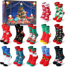 Weihnachtssocken Adventskalender mit 12 Überraschungen