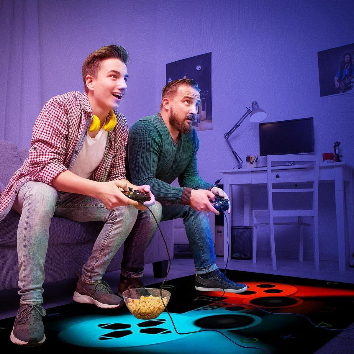 Gaming Teppich Rutschfest 160x240 cm – Dekor für Gamer Zimmer