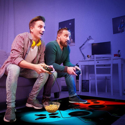 Gamer Teppich rutschfest 140x180 cm – Gaming Dekor Schlafzimmer