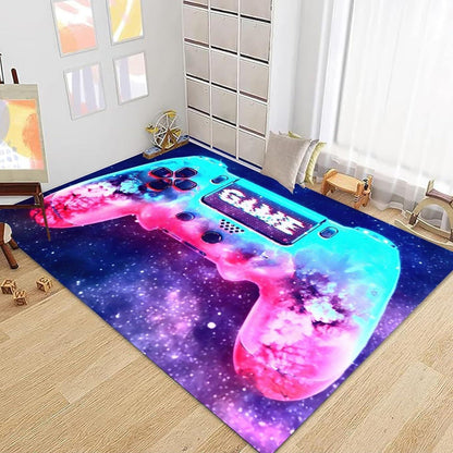 Gaming Teppich 160x200 cm – Rutschfest & Waschbar für Gamer Zimmer