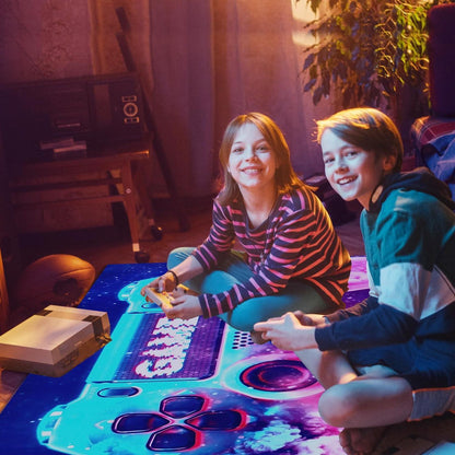 Gaming Teppich 160x200 cm – Rutschfest & Waschbar für Gamer Zimmer