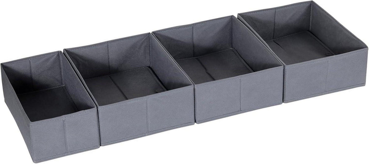 Schubladen Organizer kleidung für PAX Kleiderschrank 100x35cm, 4er-Set Grau