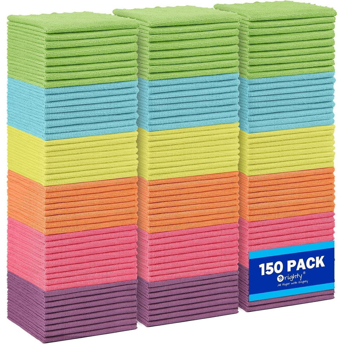 150 Mikrofaser Reinigungstücher – Wiederverwendbar & Fusselfrei