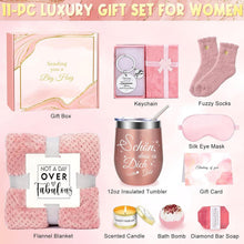 Geschenkset für Frauen: Kuscheldecke & Edelstahl Weinbecher