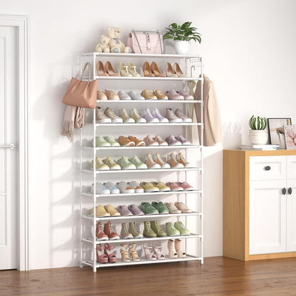 Schuhregal 10 Ebenen – Platzsparend & Robust für 50 Paar Schuhe