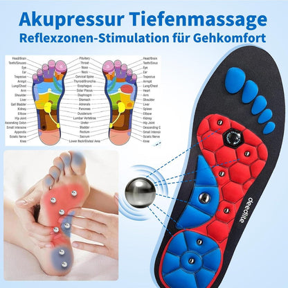 Magnetische Einlegesohlen Akupunktur für Männer und Frauen