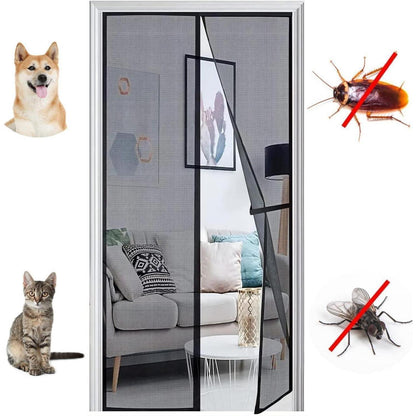 Fliegengitter Balkontür Magnet 130x235cm – Insektenschutz ohne Bohren