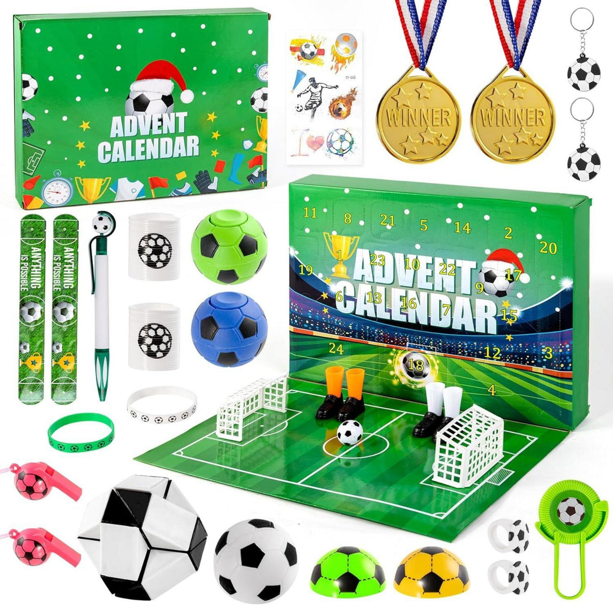 Fußball Adventskalender 2024 mit Weihnachts Countdown