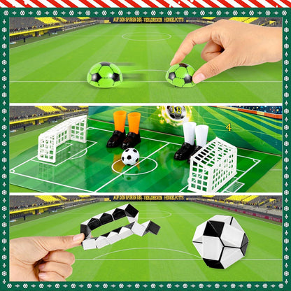 Fußball Adventskalender 2024 für Kinder - Weihnachts Countdown 24 Tage voller Überraschungen
