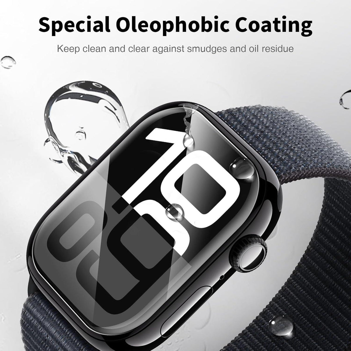 Schutzfolie für Apple Watch Series 10 46mm, HD Klar, Blasenfrei, Weiches TPU