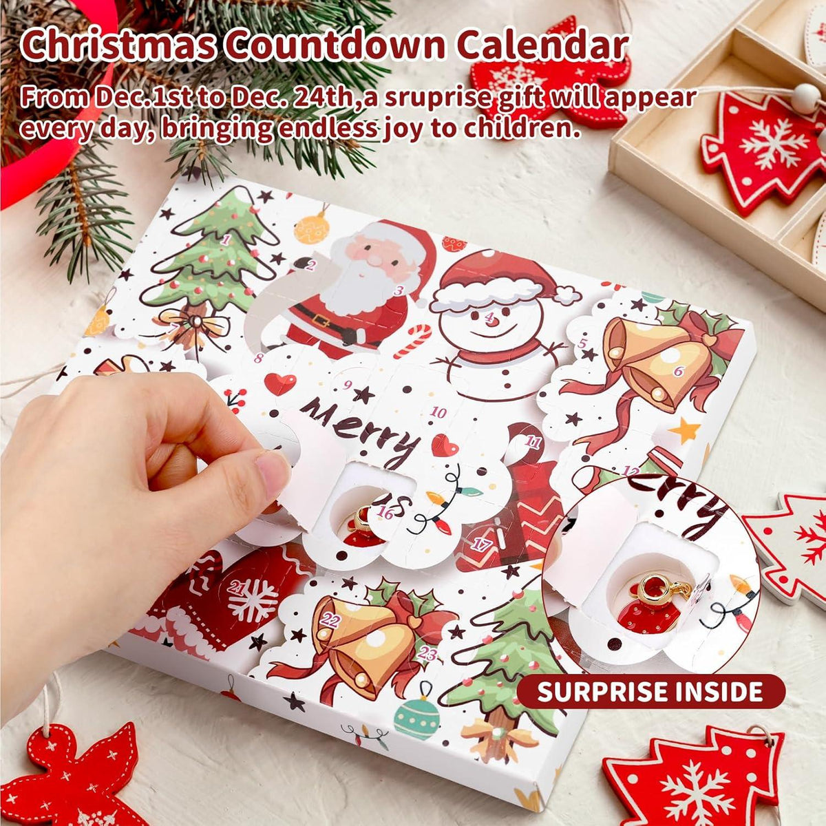 Yimomoyi Schmuck Adventskalender 2024 für Mädchen 5-11 Jahre (2