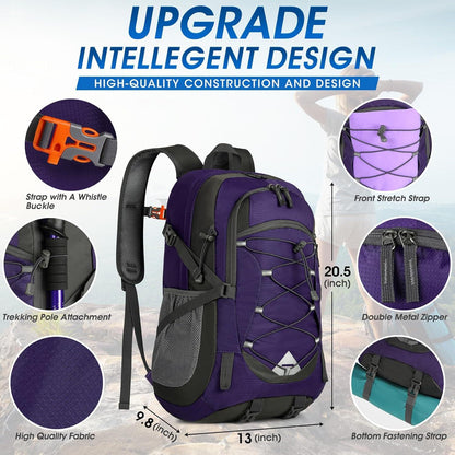 Leichter Wanderrucksack 40L Wasserdicht Faltbar Trekking