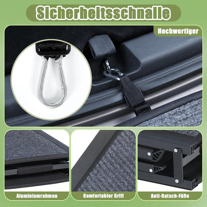 Klappbare Hunderampe 160cm – Sicherer Einstieg Auto, SUV, LKW