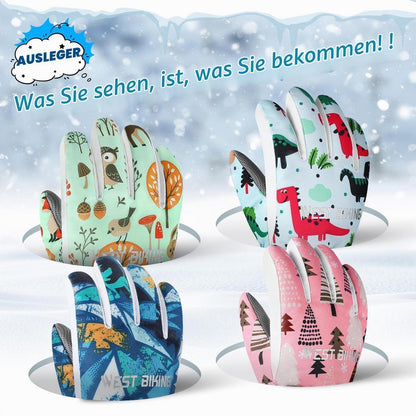 Kinder Winterhandschuhe warm & wasserdicht für 4-12 Jahre