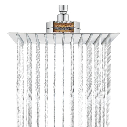 Gefilterter Regenduschkopf 25cm Chrom – Weiches Wasser & Hochdruck
