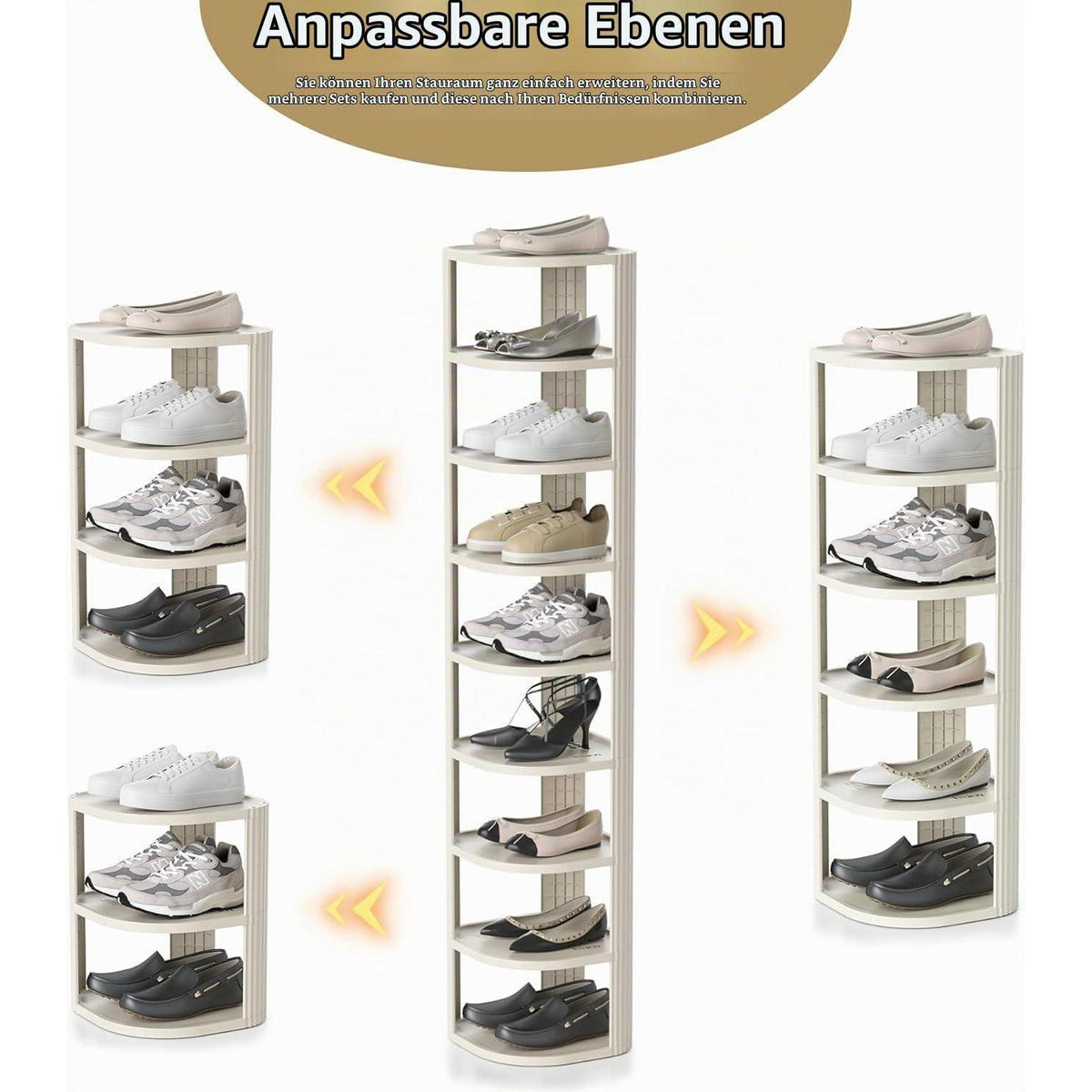 Schuhregal Schmal 7 Ebenen – Platzsparend & Stabil