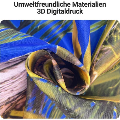 Strand Duschvorhang 120x200cm wasserabweisend mit Ösen