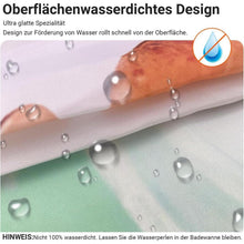 Duschvorhang Blumen Zeichnen 120x200cm Antischimmel Textil