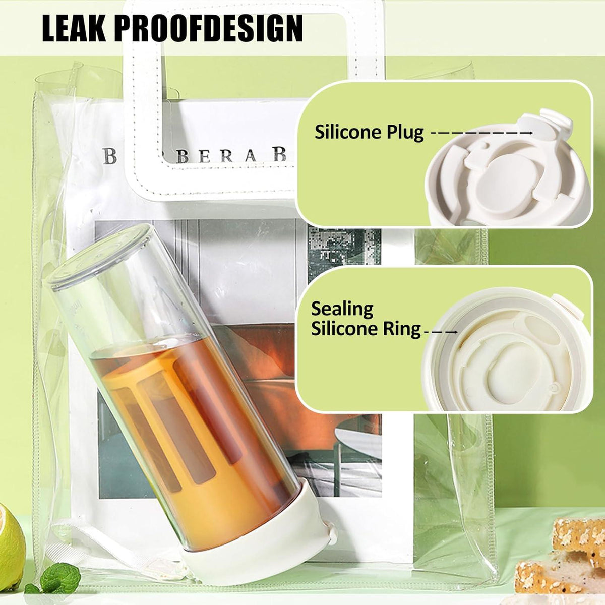 Protein Shaker Früchtebehälter Kaltgebrühter Kaffeetasse Mixer 500ML