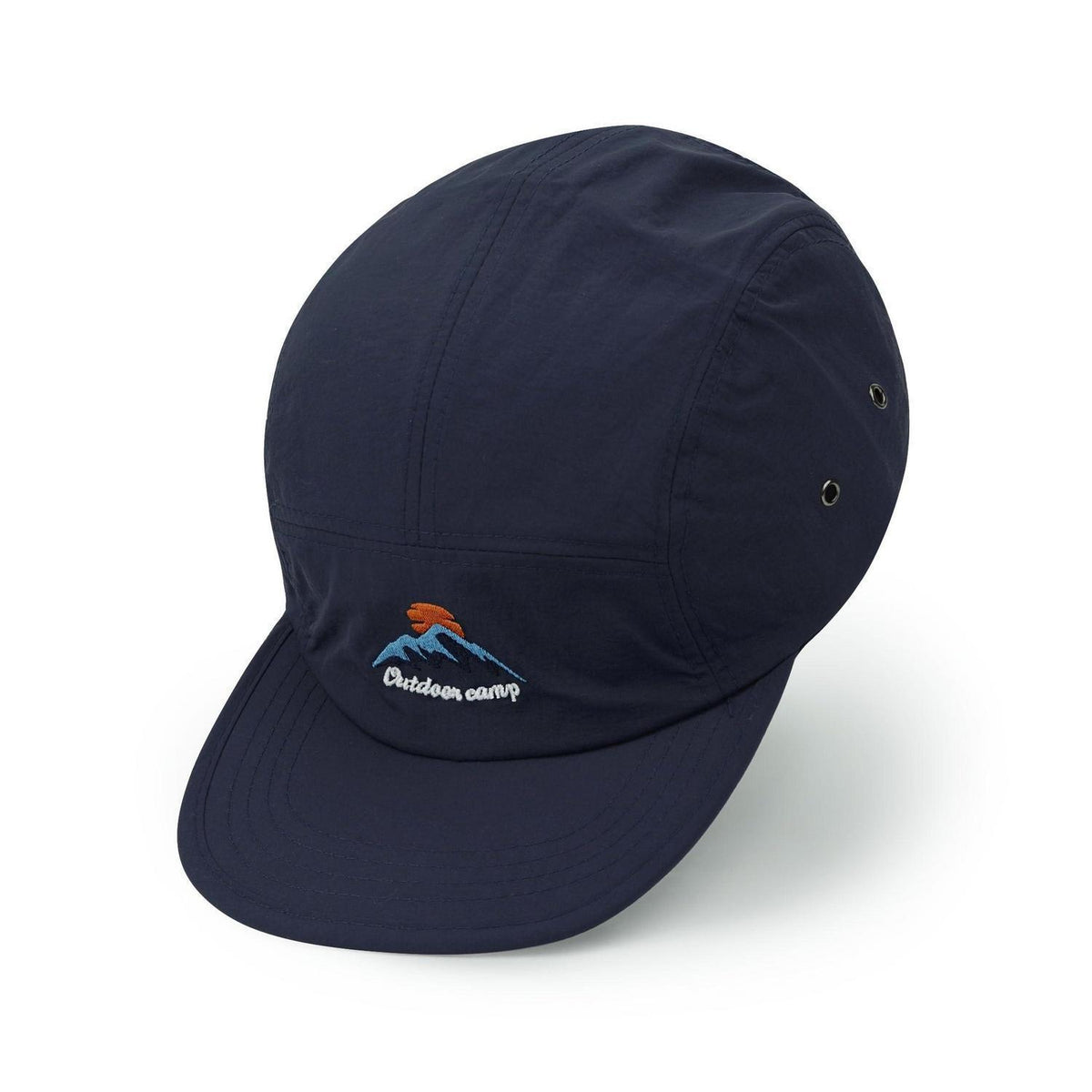 Schnelltrocknende 5-Panel Cap – Blaue Flat Brim Baseball Kappe