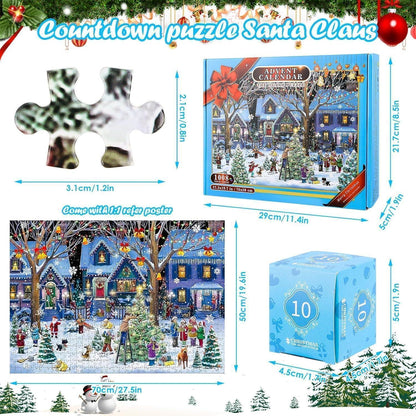 Adventskalender 2026 Weihnachten Jigsaw Puzzle 1008 Teile