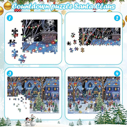 Adventskalender 2026 Weihnachten Jigsaw Puzzle 1008 Teile