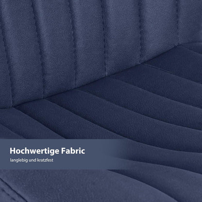 Verstellbarer Barhocker 4er Set mit Fußstütze & 360° Drehung