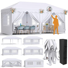 3x6 Faltpavillon wasserdicht – Gartenpavillon mit Seitenteilen