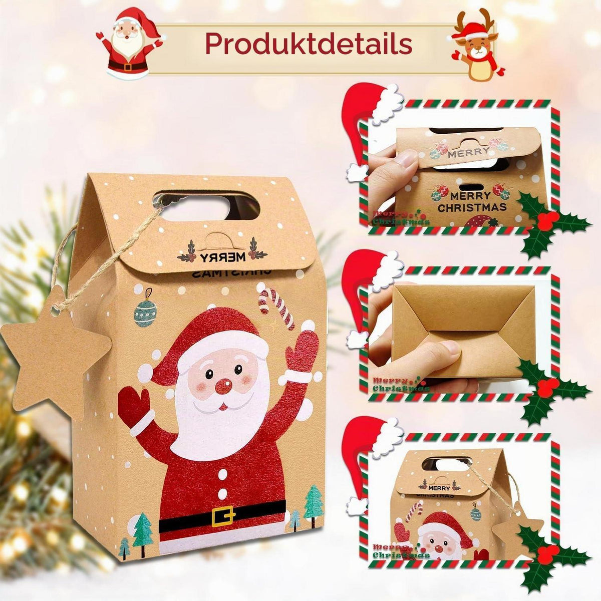 Adventskalender zum Befüllen – 24 Papiertüten für festliche Weihnachten