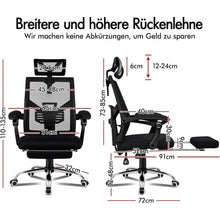 Ergonomischer Computerstuhl, verstellbar, max. 180