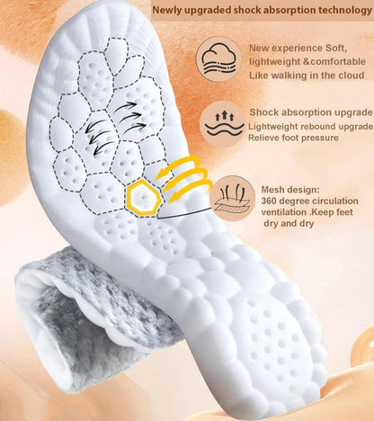 ACTFIT Thermoeinlegesohle Warme Winter Schuheinlagen Dicke Wärmende