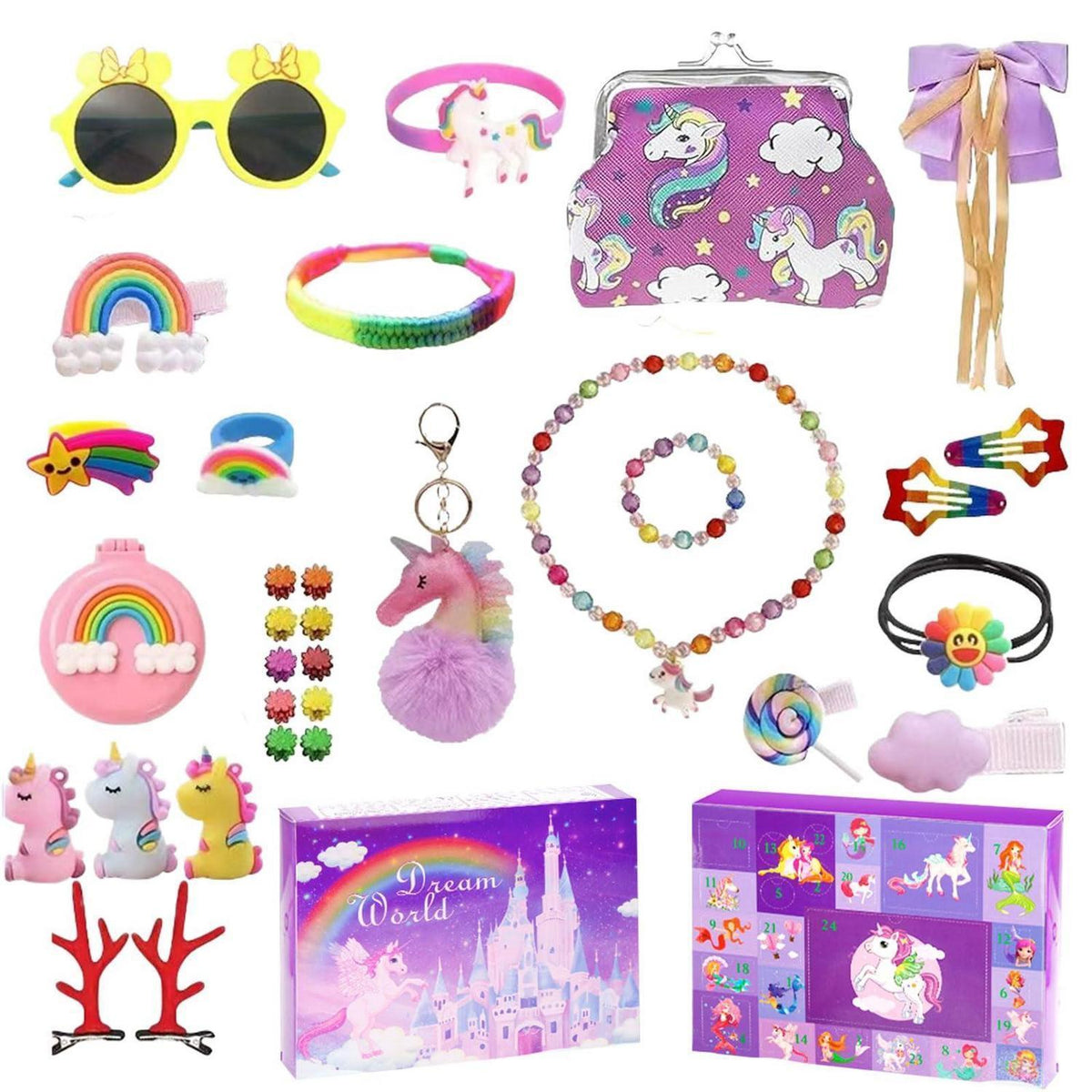 Adventskalender Mädchen 2026 mit Einhorn-Geschenken
