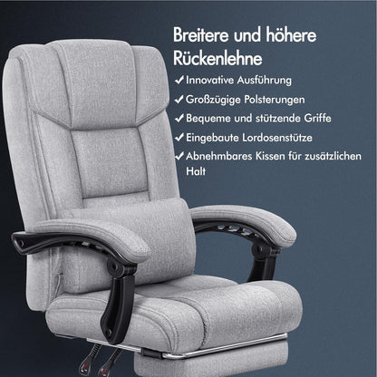 ALFORDSON Bürostuhl mit ergonomischem Hochlehner und