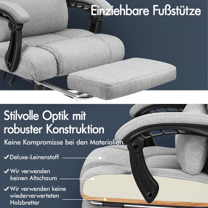 ALFORDSON Bürostuhl mit ergonomischem Hochlehner und