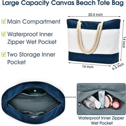 Oscaurt Strandtasche Damen Groß Wasserdicht Tote Bag