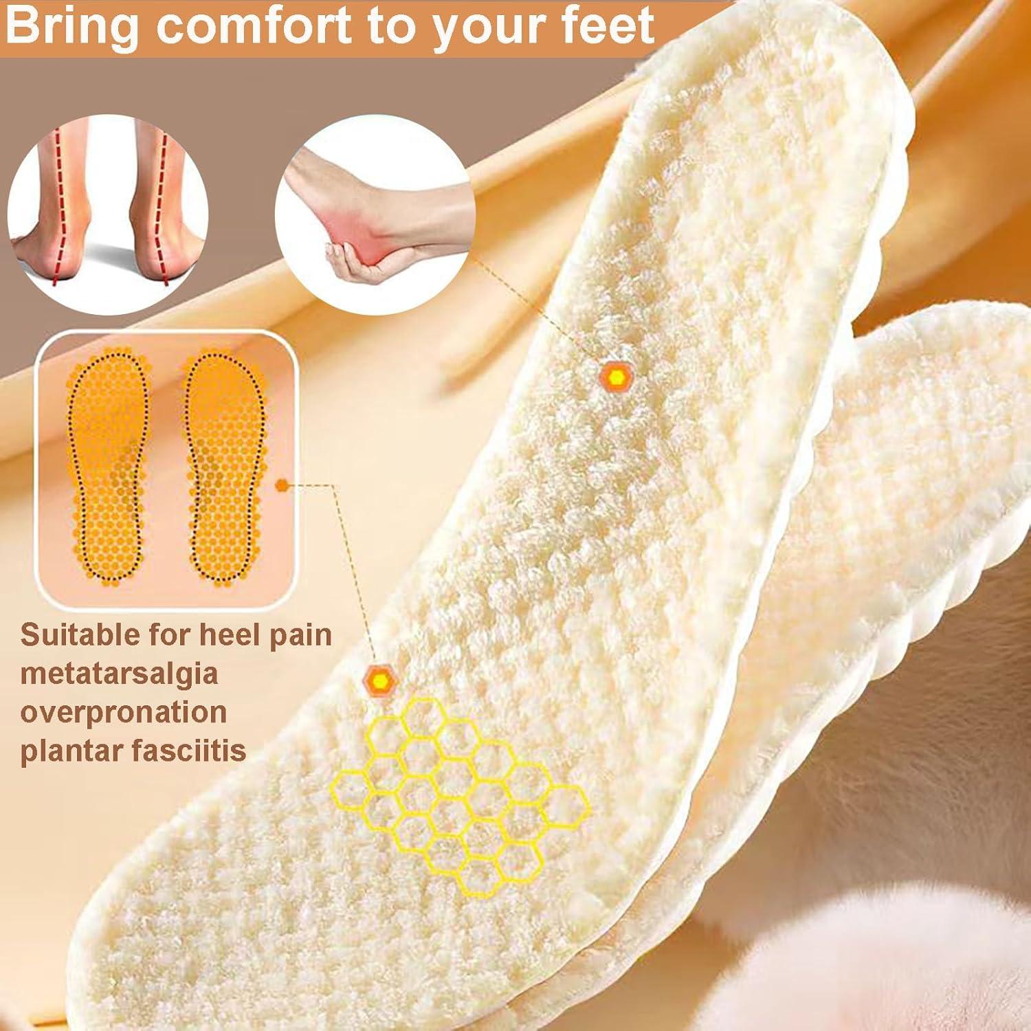 Thermoeinlegesohlen Winter für Herren Damen - Extra dicke warme Schuhsohlen